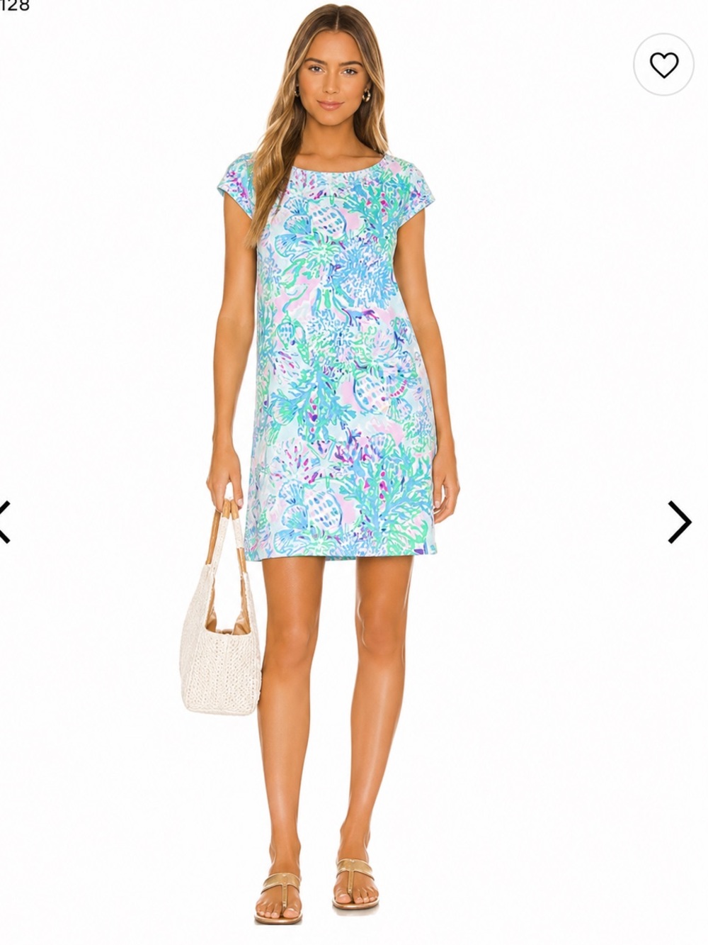 Lilly Pulitzer Aqua, Turquoise & Pink Floral Shift Dress